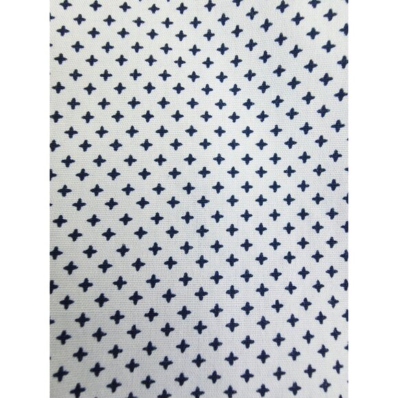 Ben Sherman Tailored Slim Fit Stretch Medium 5-15.5 32/33 Blue X Pattern Shirt - Picture 7 of 9